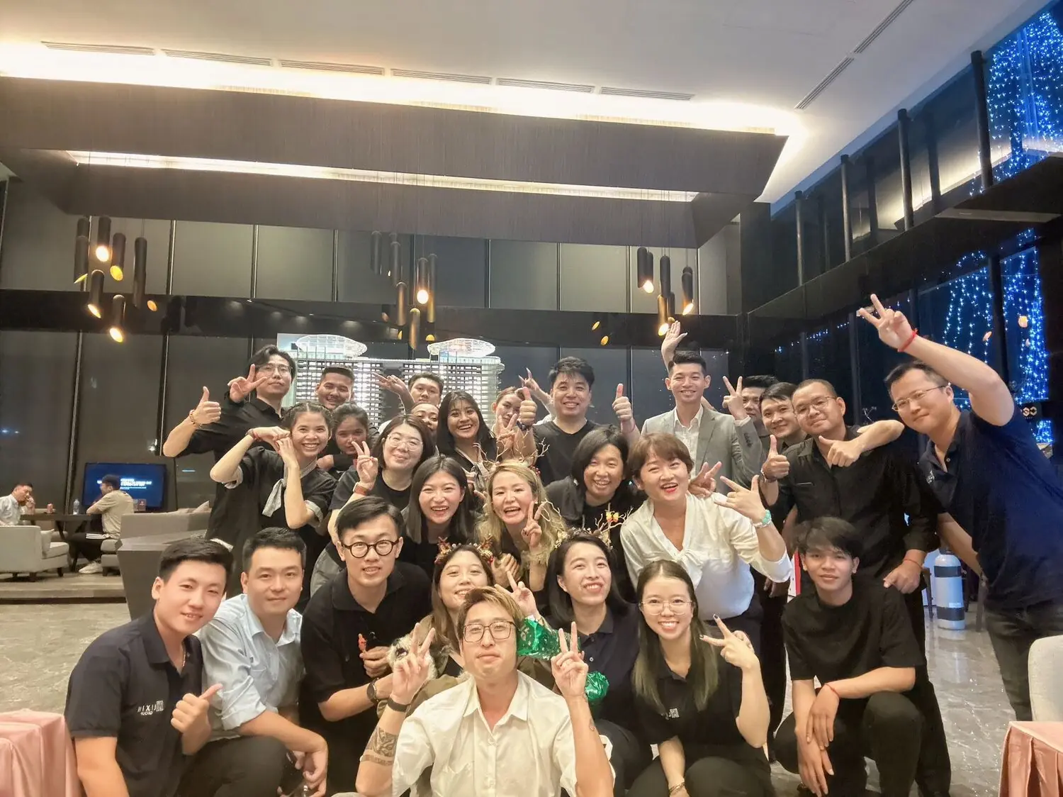 LIXIN Group organizing team after delivering the second annual Christmas market and charity event in 2023